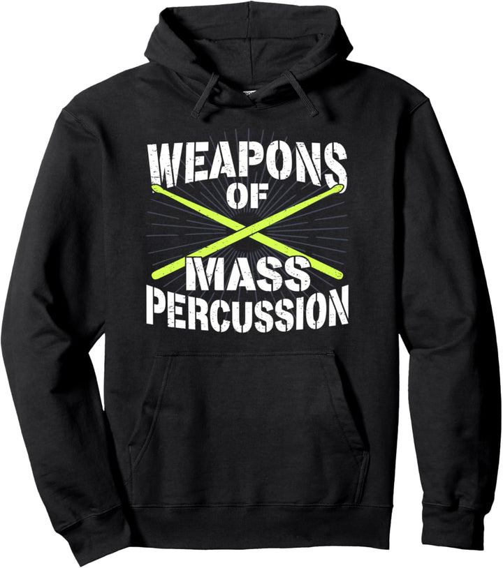 Schlagzeuger Percussion Drummer Trommeln I Drum-Sticks Pullover Hoodie