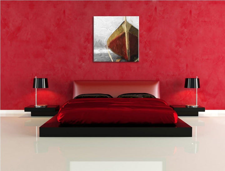 Spitze Pyramiden in Gizeh, Format: 70x70 auf Leinwand, XXL riesige Bilder fertig gerahmt mit Keilrah