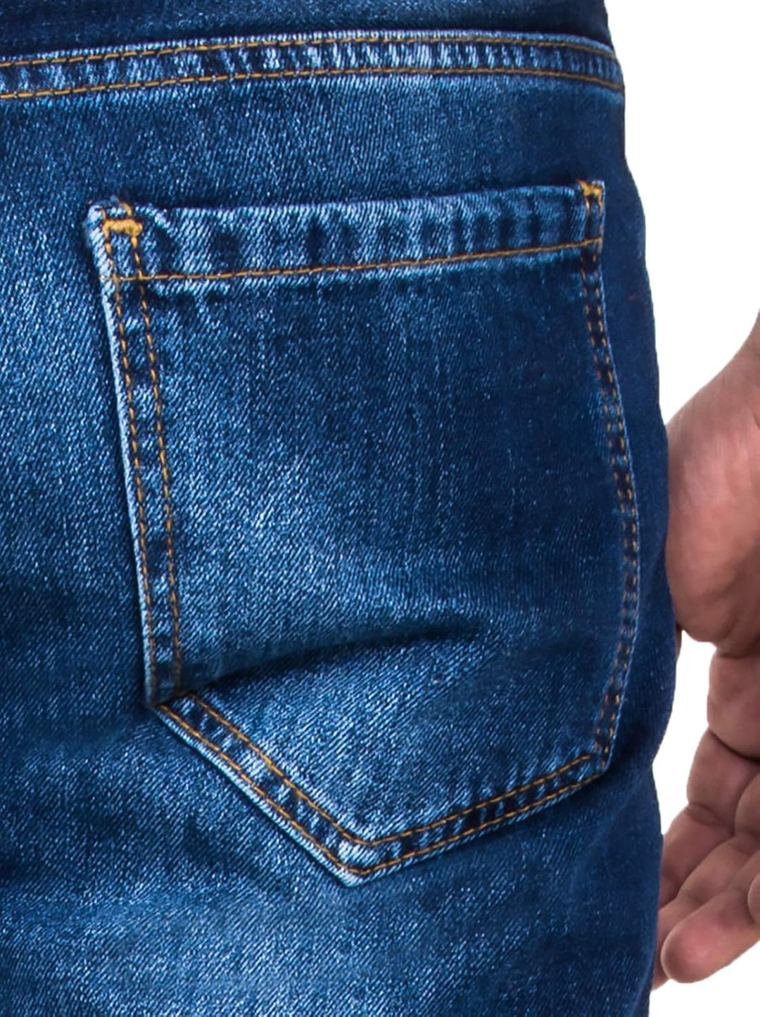 Rock Creek Herren Jeans Hose Denim Blau Straight-Cut Gerades Bein RC-2091 29W / 30L Blau - Rc-3120,