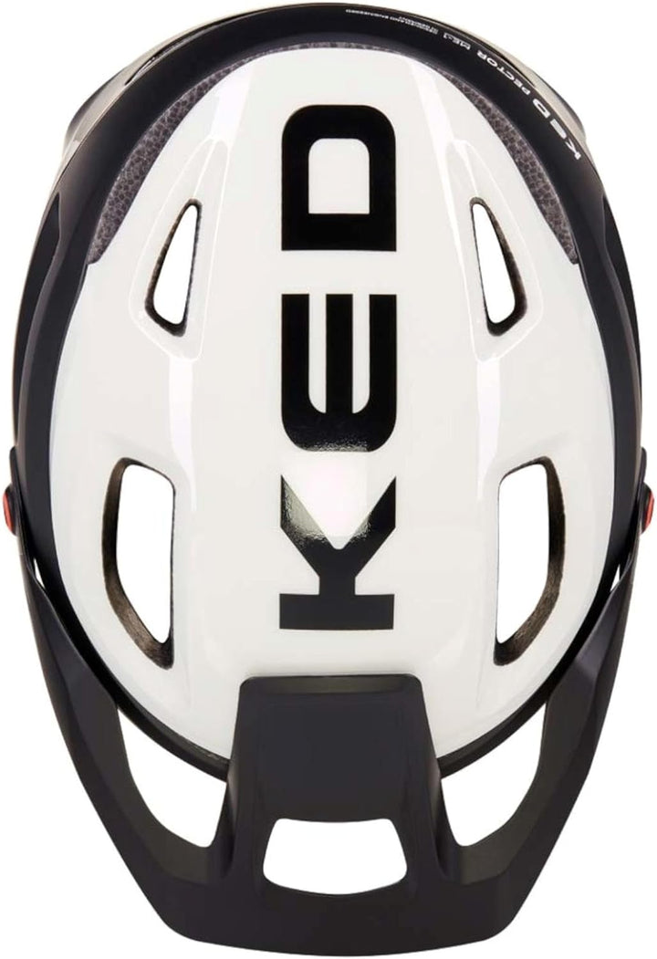 KED Pector ME1 MTB Fahrrad Helm schwarz/weiss 2023 M (52-58cm), M (52-58cm)