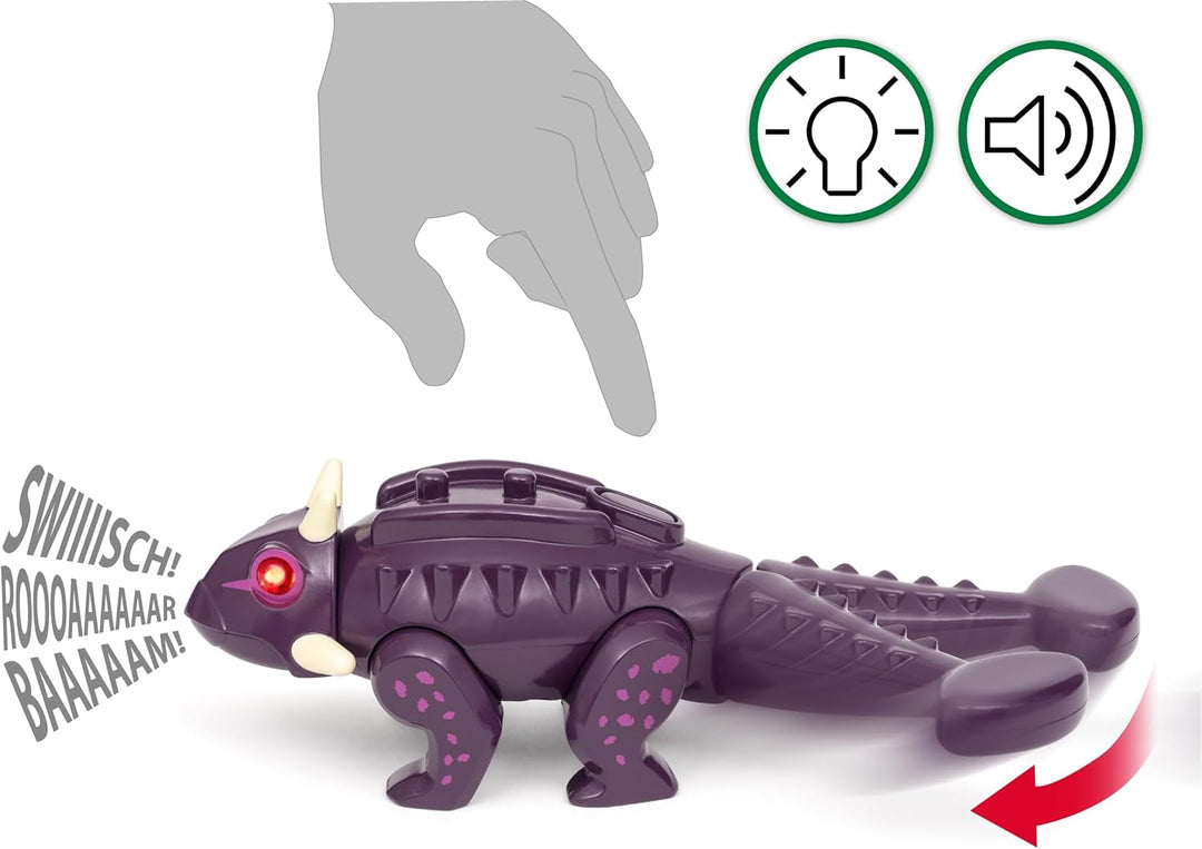 BRIO World – 36082 Dinosaurier Ankylosaurus | Zug & Dinosaurier-Spielset für Kinder ab 3 Jahren