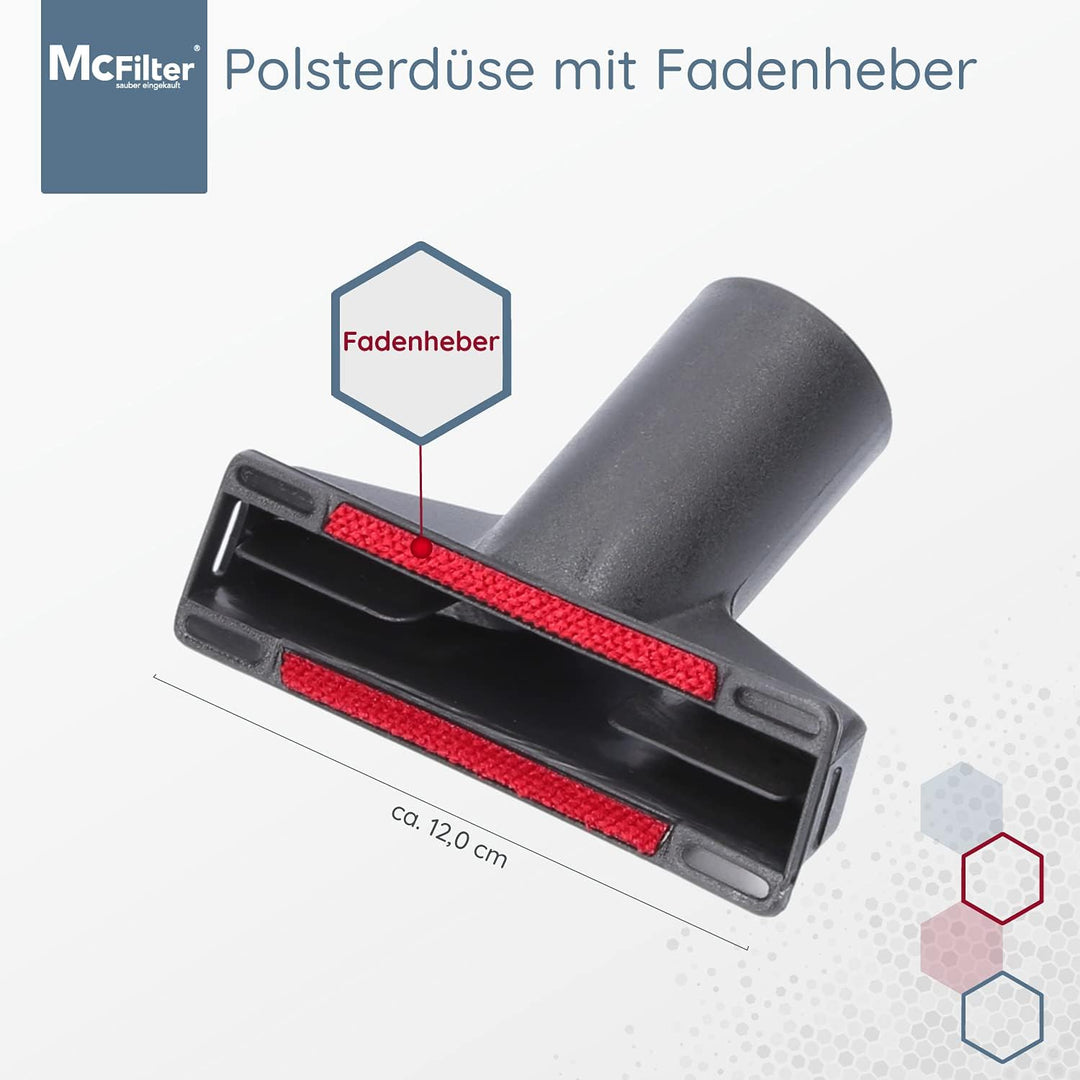 McFilter Düsenset 6-tlg. geeignet für Miele Classic/Compact C1 Staubsauger Serie, Anschluss 32/35mm,