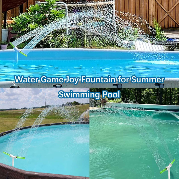 Doppelte Sprühwasserbrunnen, Pool Brunnen für Inground Pools Wasserfall Spray, 2 Pool Brunnen für Ob