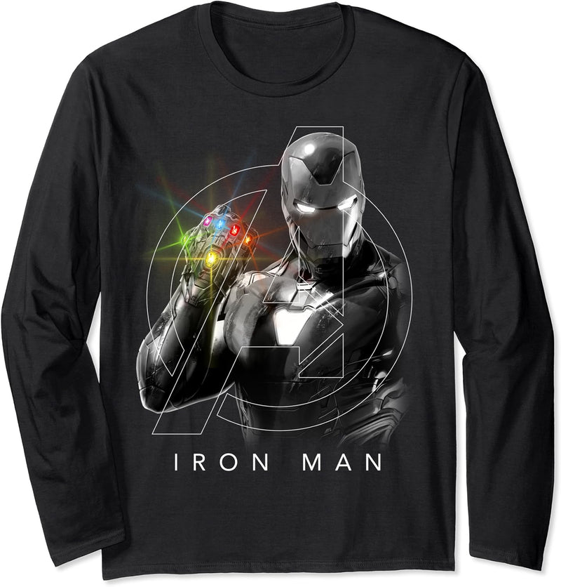 Marvel Avengers Iron Man Infinity Gauntlet Portrait Langarmshirt