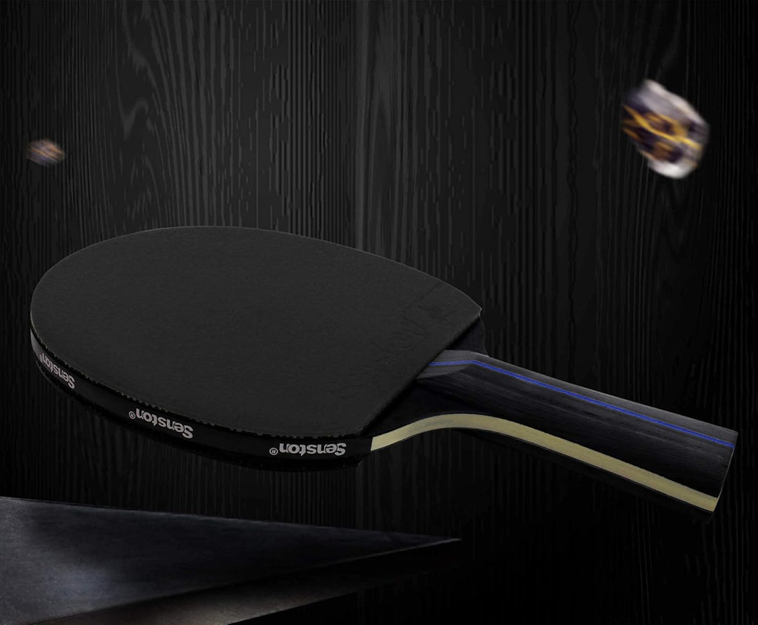 Senston Tischtennis Schläger Set, Profi 2 Tischtennisschläger und 3 Tischtennis-Bälle, Ideal für 2 S