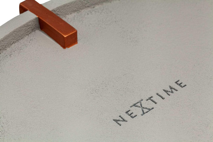 NeXtime Designer Wanduhr Beton „3515-Mohawk Wall“ Wanduhr, leises Uhrwerk, Kupferelemente, 32 cm