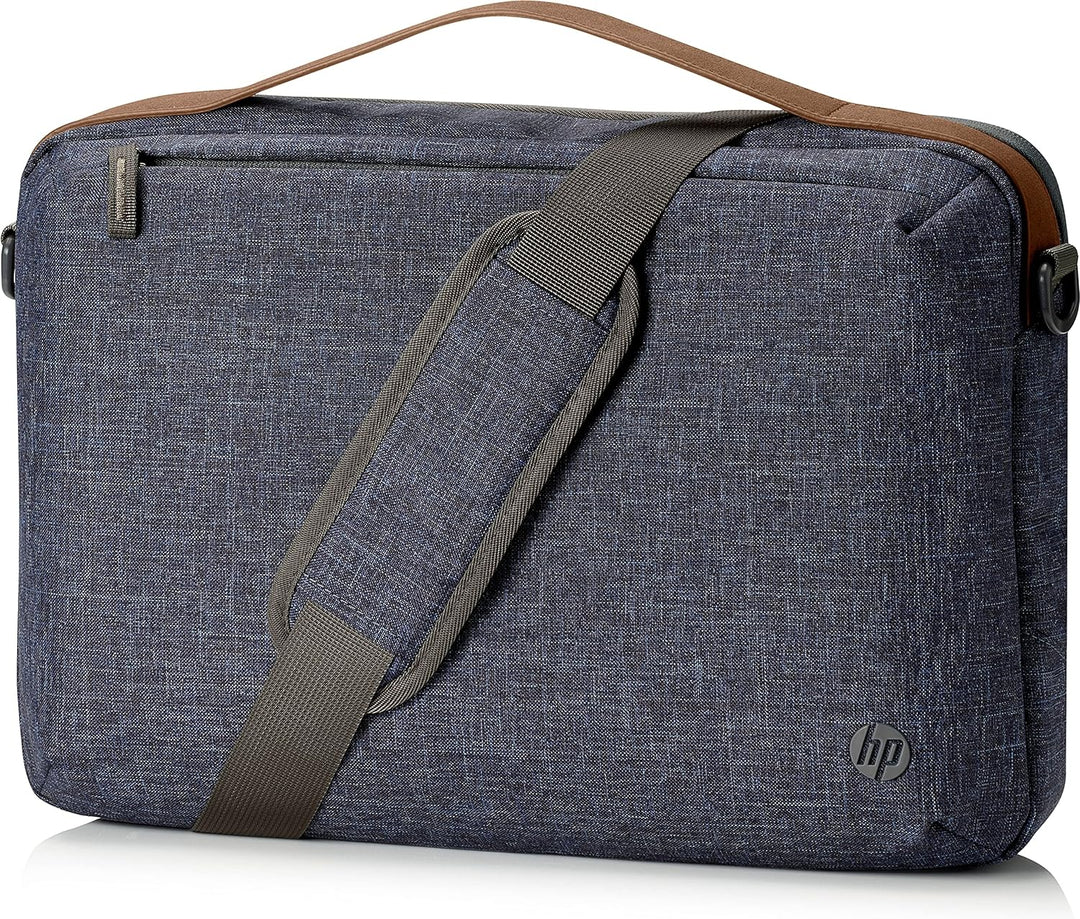 HP Renew Topload Umhängetasche | 15,6 Zoll | Blau | aus Ocean Bound Plastic (OBP)
