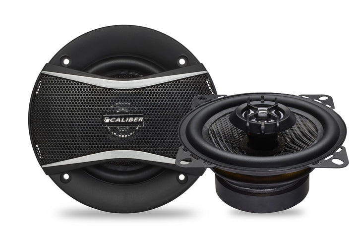 Caliber Auto Lautsprecher Set 80W - 2er Set Lautsprecher Auto - Koaxial Lautsprecher - Schwarz - 10
