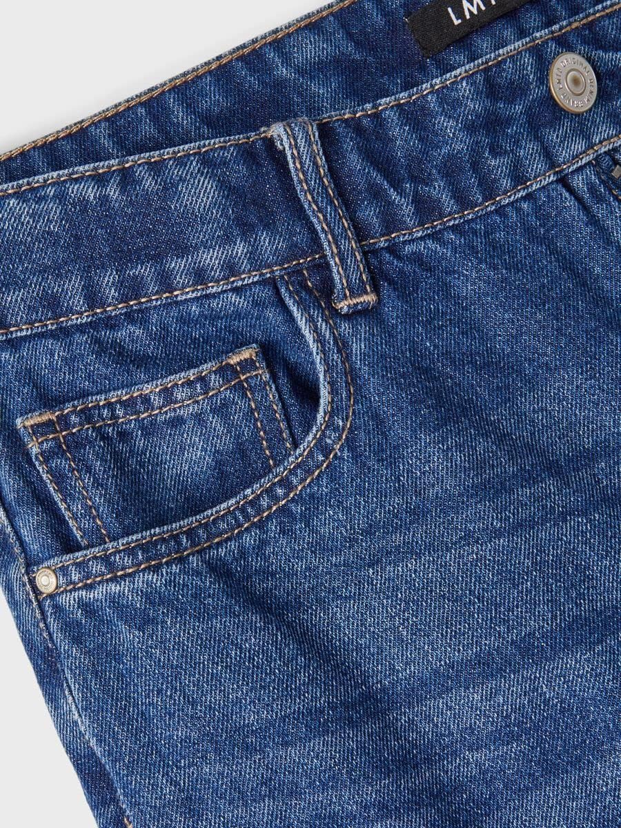 Name It Mädchen NLFLETIZZA DNM HW Straight Pant W. LD Jeanshose, Dark Blue Denim, 170