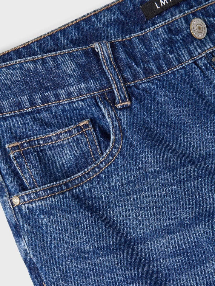 Name It Mädchen NLFLETIZZA DNM HW Straight Pant W. LD Jeanshose, Dark Blue Denim, 170