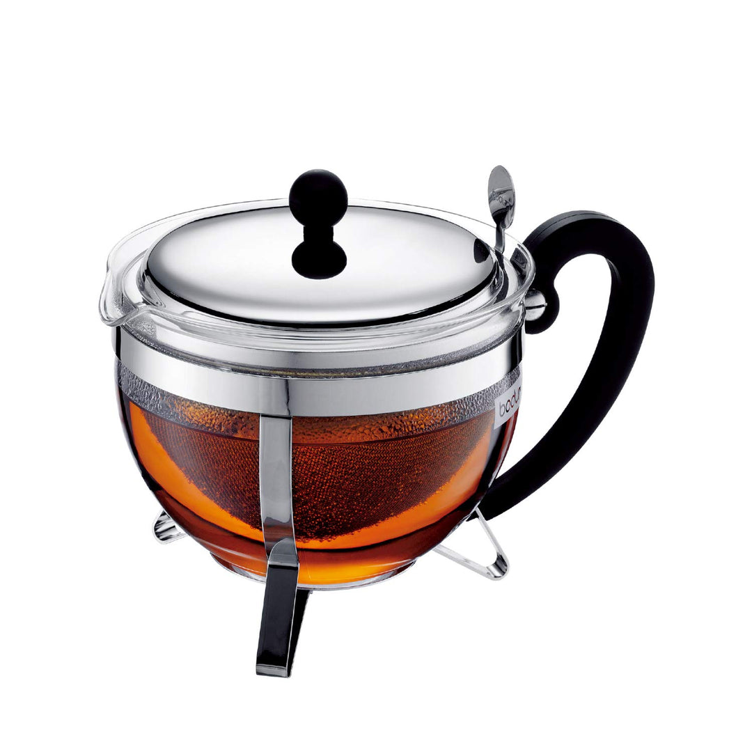 Bodum CHAMBORD Teebereiter (Edelstahlfilter, Edelstahldeckel, 1,0 liters) glänzend 1 L Shiny, 1 L Sh