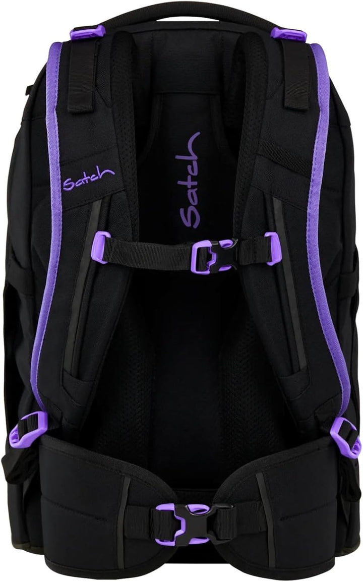 Satch Pack ab 5. Klasse ergonomisch 30L Stauraum standfest Organisationstalent Einheitsgrösse Purple