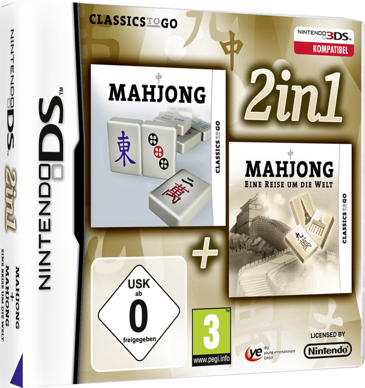 2 in 1: Mahjong + Mahjong - Eine Reise um die Welt - [Nintendo DS]