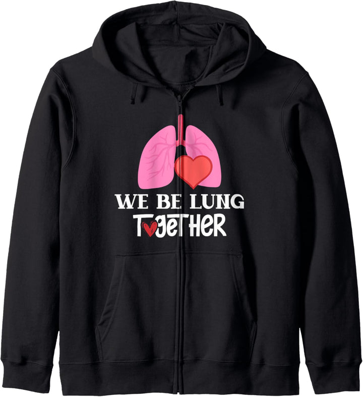 Respiratory Therapist Valentines Day - We Be Lung Together Kapuzenjacke