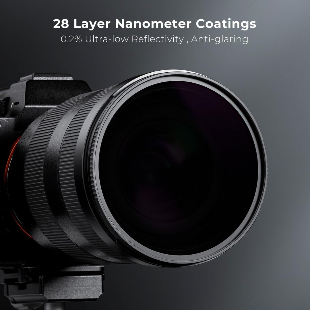 K&F CONCEPT Nano-X Serie 55mm ND100000 Filter Fester ND Filter Graufilter (16,6 Blendenstufen), 55mm