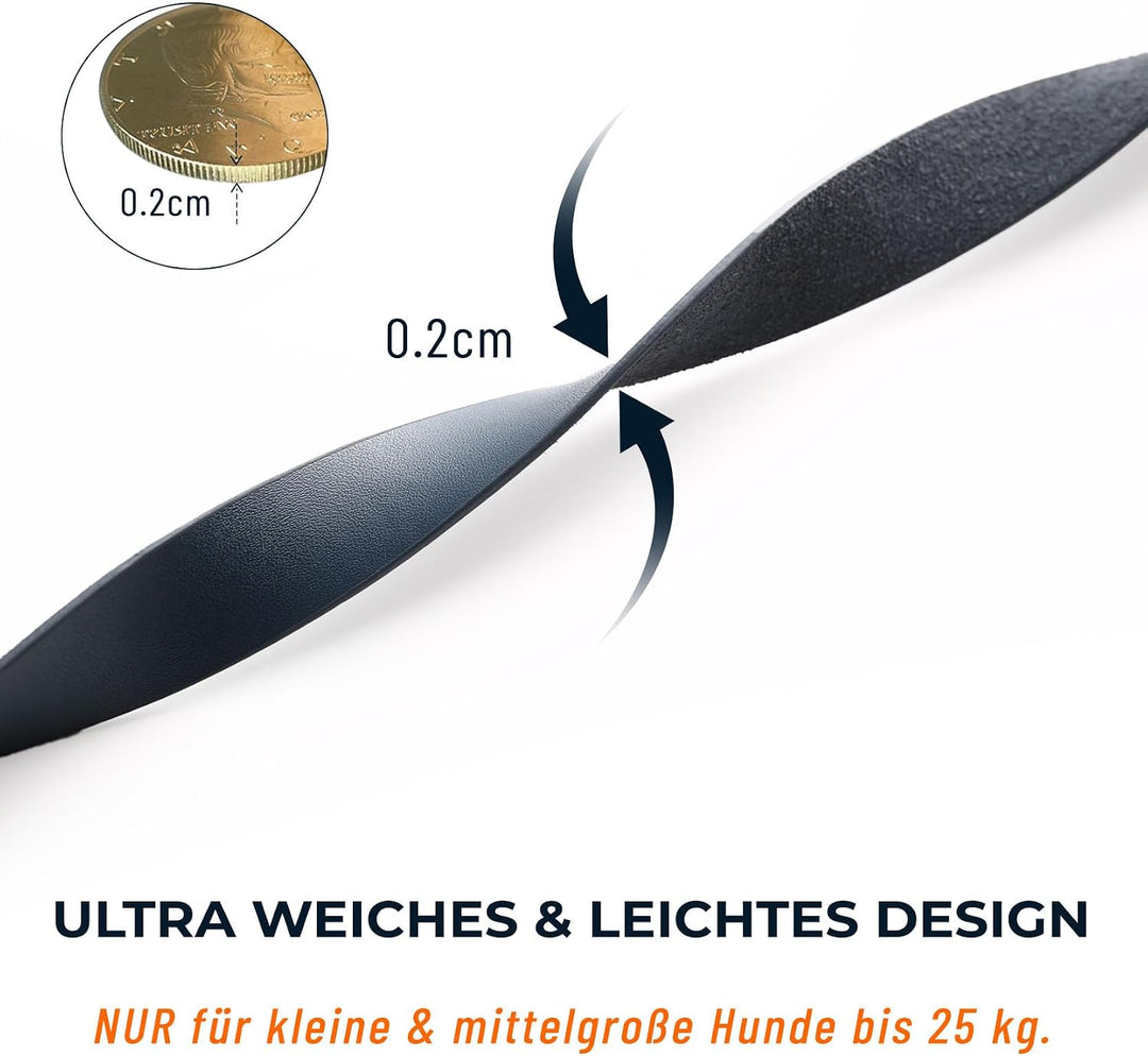Culacos Leder Hundeleine - Handgemachte 1,3m mit 2-Griff-Design für kleine und mittelgrosse Hunde, B