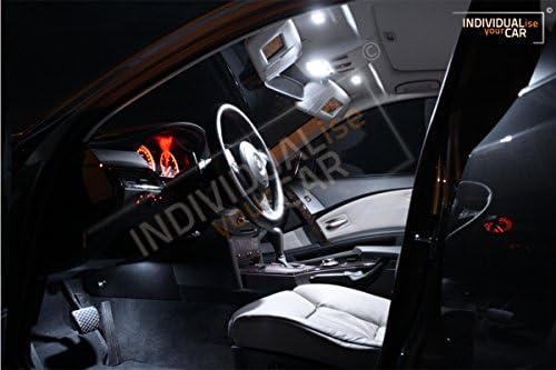 INDIVIDUALise your CAR Innenraumbeleuchtung SET für 5er E60 Limousine (Mit Panoramadach, Pure-White)