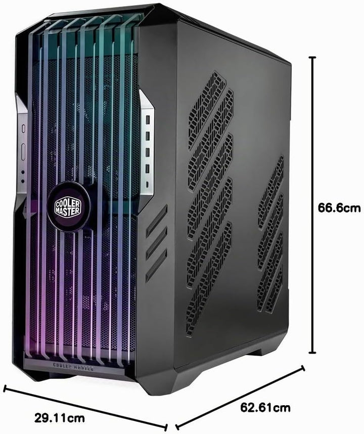 Cooler Master HAF 700 EVO PC-Gehäuse – Big-Tower mit 5 x vorinstallierten Lüftern, E-ATX-Kompatibili