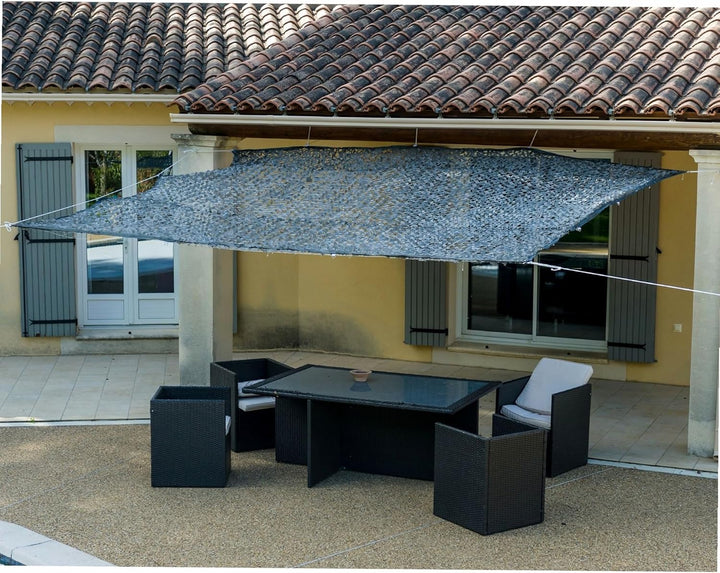 WERKA PRO 10106 Sonnensegel, 120 g/m², Polyester, rechteckig, 2 x 3 m, Grau, für Balkon, Terrasse un