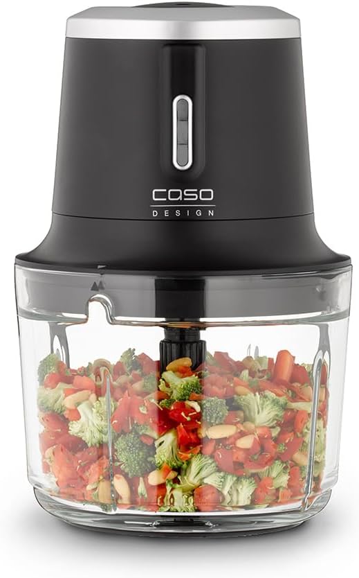 CASO Chop & Go – kabelloser Design Zerkleinerer mit 4 Edelstahlklingen, flexibel und überall einsatz