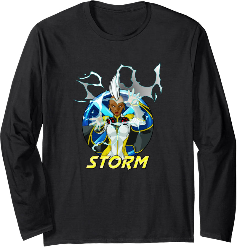 Marvel X-Men Storm Action Portrait Langarmshirt