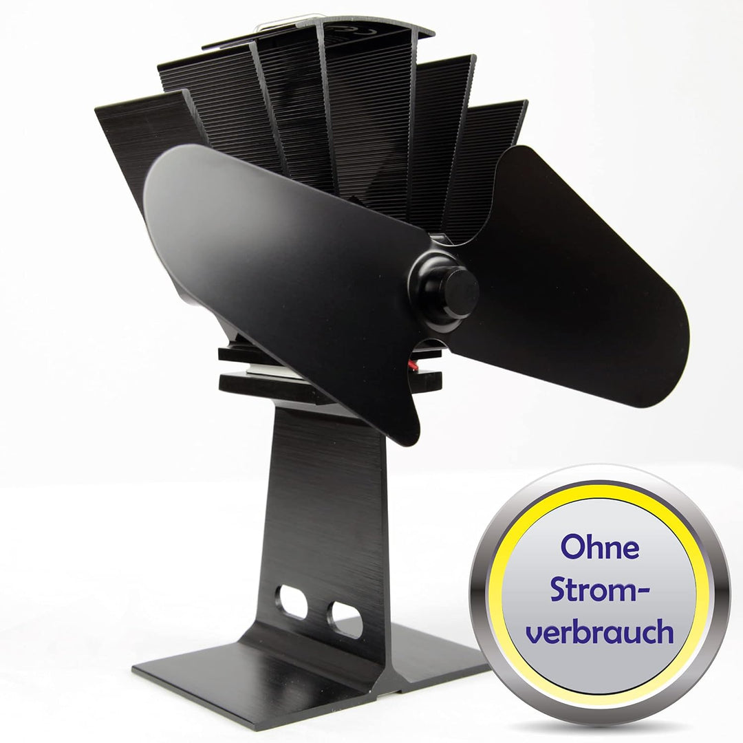 Ofenventilator "Ohne Strom" Ofen Fan, Schneller Automatikstart ab 50°C - wärmebetriebener Ventilator