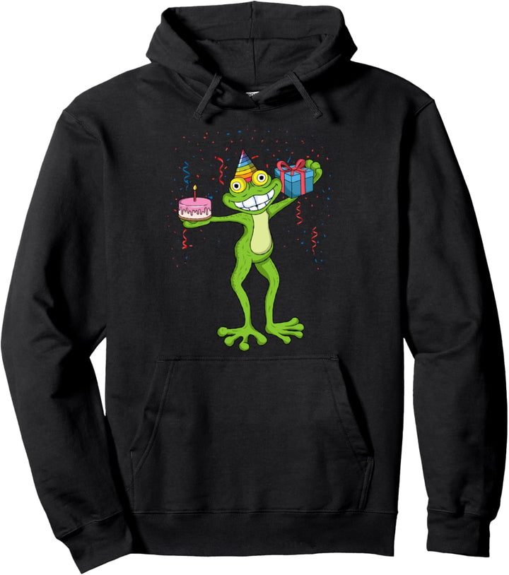 Kinder Frösche Geburtstag Party Thema Feier Hoppy Frosch Tag Pullover Hoodie