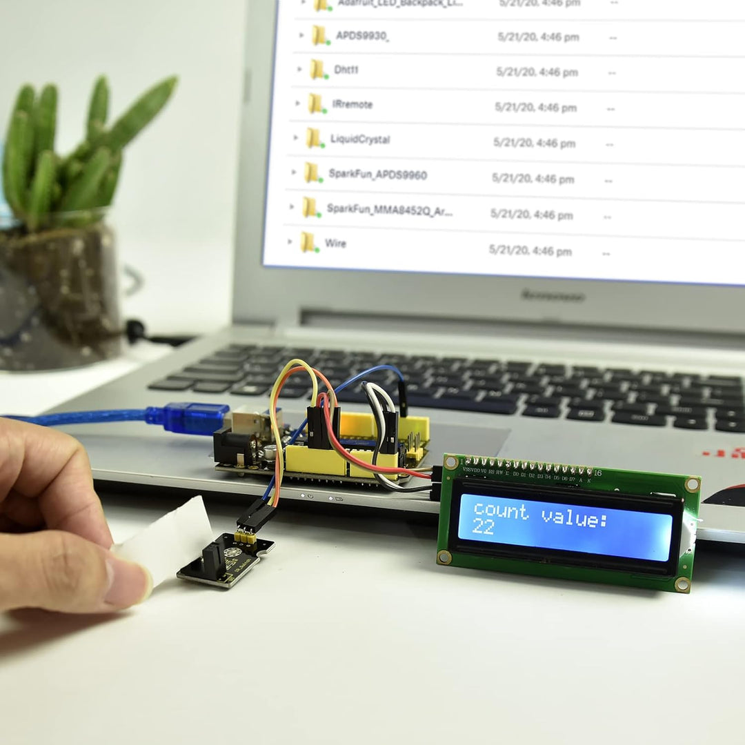 KEYESTUIDO 48 in 1 Sensormodul Bausatz Kompatibel mit Arduino IDE mit Anleitung Programmieren und El