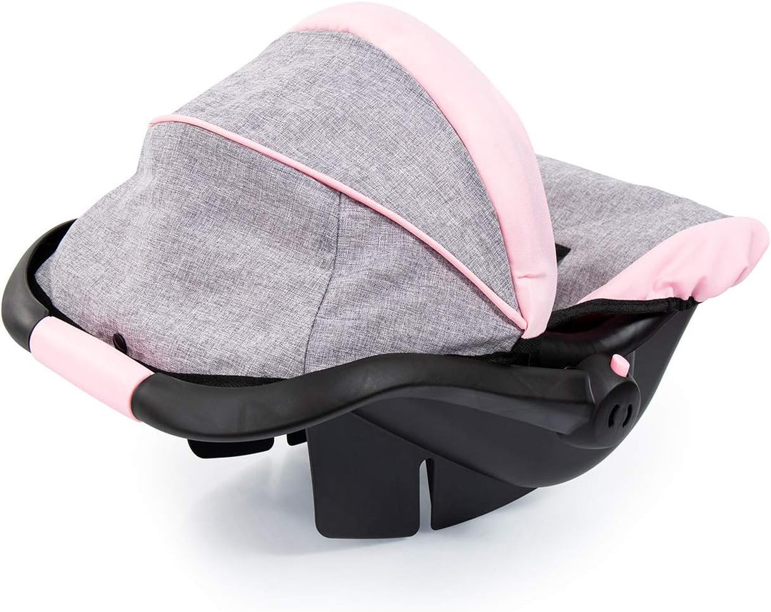 Bayer Design 67933AA Puppen-Autositz EasyGo, Puppenzubehör, passend zu Vario-Puppenwagen, mit Abdeck