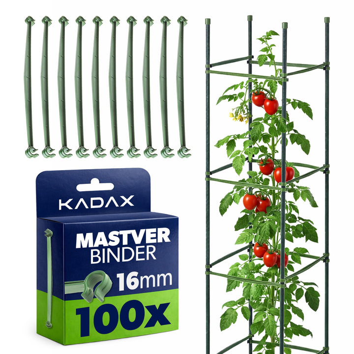 KADAX 100er Set Pflanzstab Verbinder Ø 16 mm, Pflanzstabverbinder für Rankhilfen, Rankobelisk und To