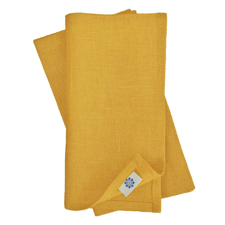 Linen &amp; Cotton Hochwertige 4 x Stoffservietten/Servietten Stoff/Leinenservietten Hygge - 100% Leinen