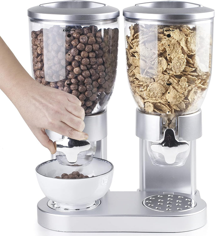 LACOR - 62596 - Spender für Getreide, trockene Früchte, Paste und Süssigkeiten, doppelter Behälter,