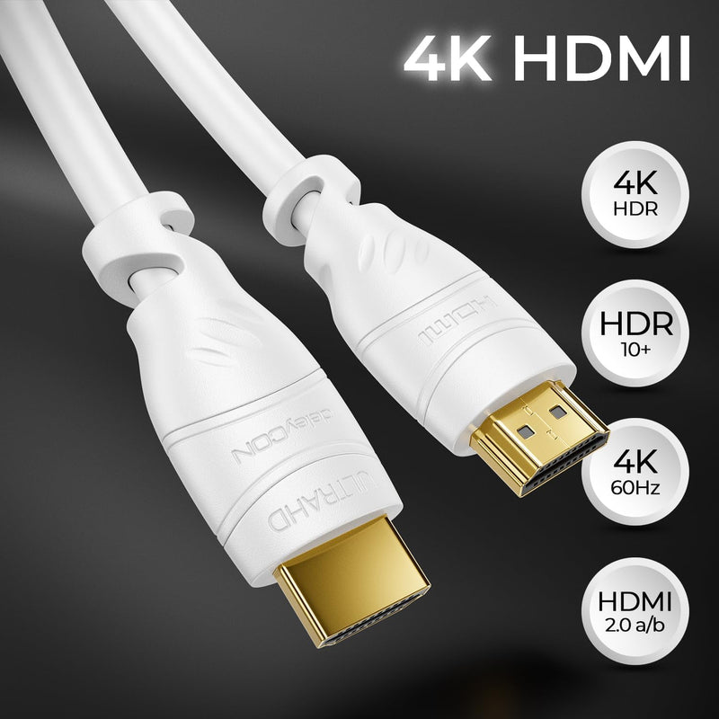 deleyCON 25m HDMI Kabel 2.0a/b - High Speed mit Ethernet - UHD 2160p 4K@60Hz 4:2:0 HDCP 2.2 ARC CEC