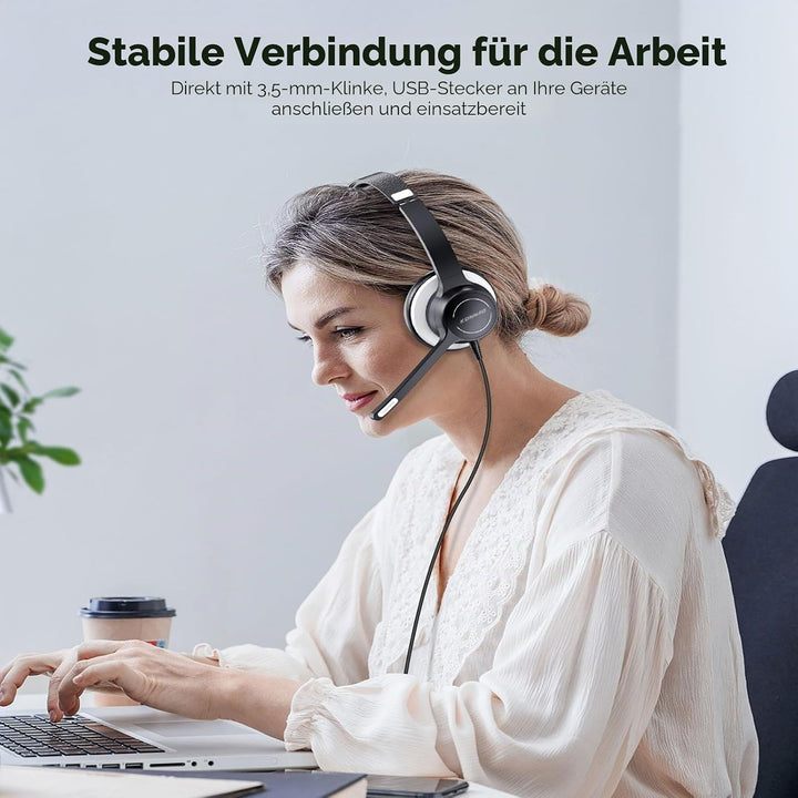 USB Headset, 3,5mm verdrahtete Headsets