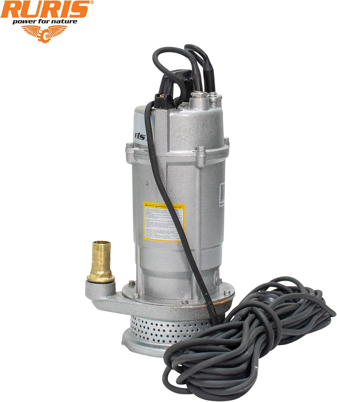 RURIS POWER FOR NATURE Tauchpumpe Aqua 11S, 550 W, Durchflussmenge 3,6 m³/h, Förderhöhe 25 m, Schwim