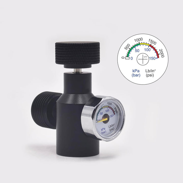 DRYHTEN Sodawasser-Kohlendioxid-Flaschen Fülladapter Verbinder TR21-4 auf W21.8 für Aquarium, Homebr