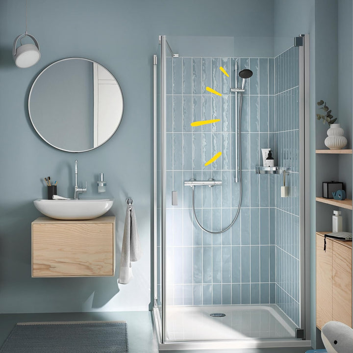 GROHE Vitalio 110, Duschset, 14l pro Min (Duschstangenset mit: Duschkopf 2 Strahlarten, 1,75m Schlau