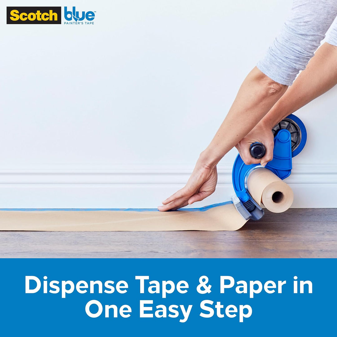 ScotchBlue Abdeckband- und Papierabroller, 1 Handabdeckgerät – geeignet für Maler- und Dekorationsar