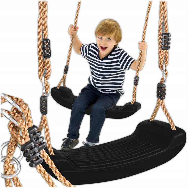 KRUMAD Kinderschaukel Outdoor &amp; Indoor, Ergonomische Schaukel Kinder, Höhenverstellbaren Seilen 115–