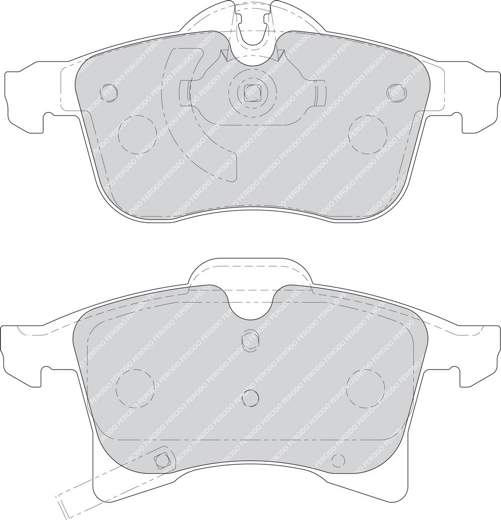 Ferodo FDB1640 PREMIER Bremsbelagsatz, Scheibenbremse - (4-teilig) - (4 Stück)