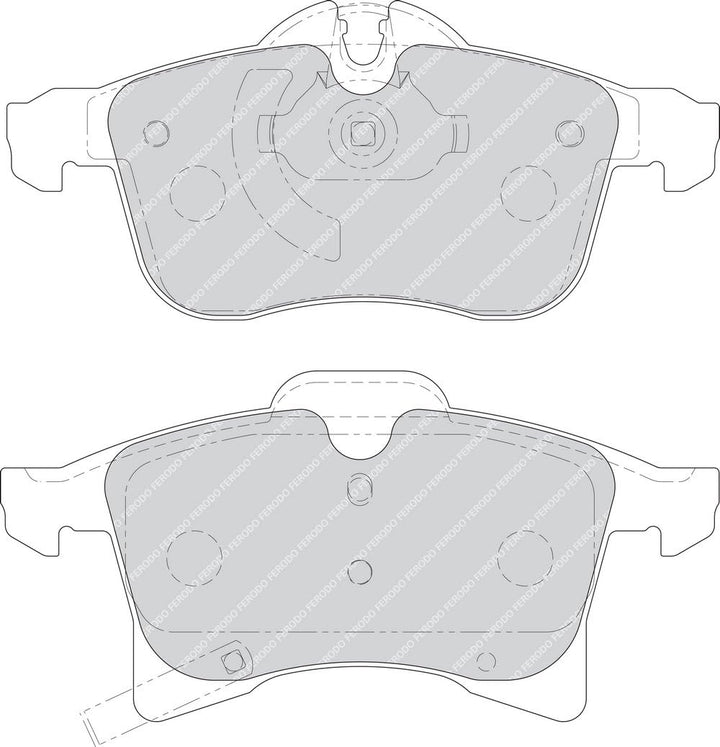 Ferodo FDB1640 PREMIER Bremsbelagsatz, Scheibenbremse - (4-teilig) - (4 Stück)