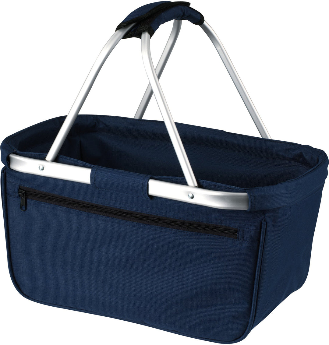 Shopper Einkaufskorb faltbar mit Aluminiumgestänge in Dunkelblau (Navy), Dunkelblau