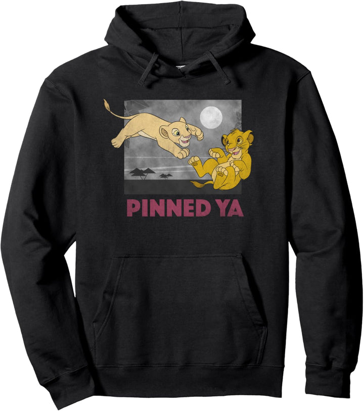 Disney Lion King Young Simba Nala Pinned Ya Pullover Hoodie