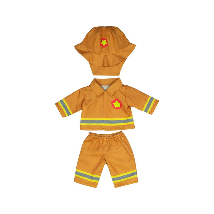 Miniland – Kleidung für 38 cm Puppe, Feuerwehr-Kostüm für Rollenspiele und Berufsbildung Feuerwehrma