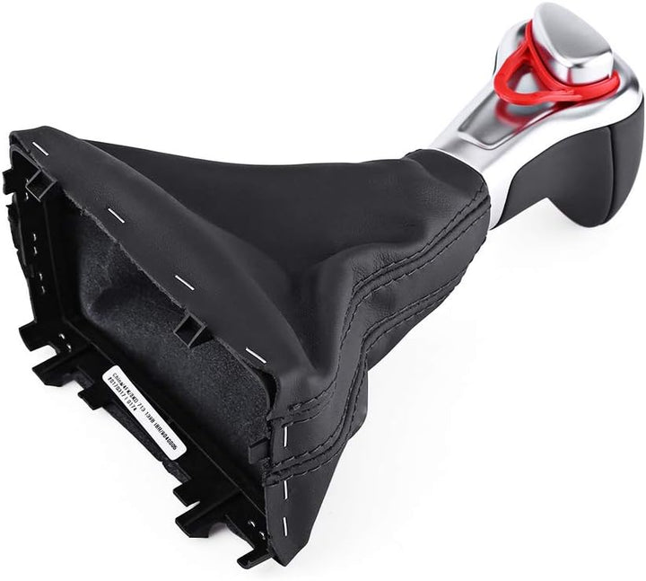 Yctze Shift Knob Gaitor Boot, 1 Stk. Schaltknauf Gaitor Boot Cover Schwarzes Leder für A5 A4L Q5 B8