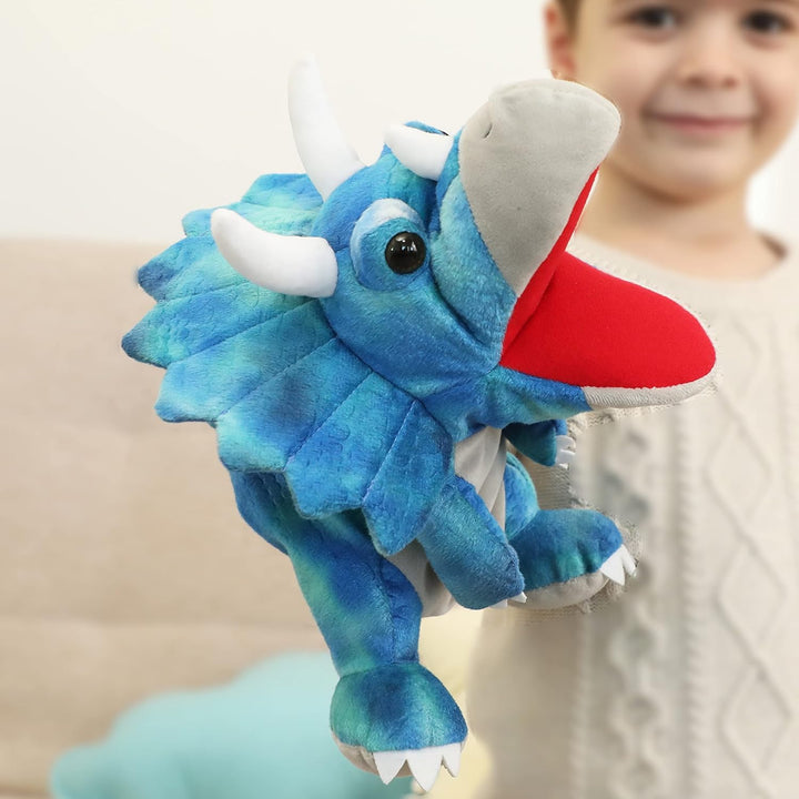 JUSTQUNSEEN Dinosaurier Handpuppen Dinosaurier Spielzeug, Dinosaurier Puppen für Kinder, Dinosaurier