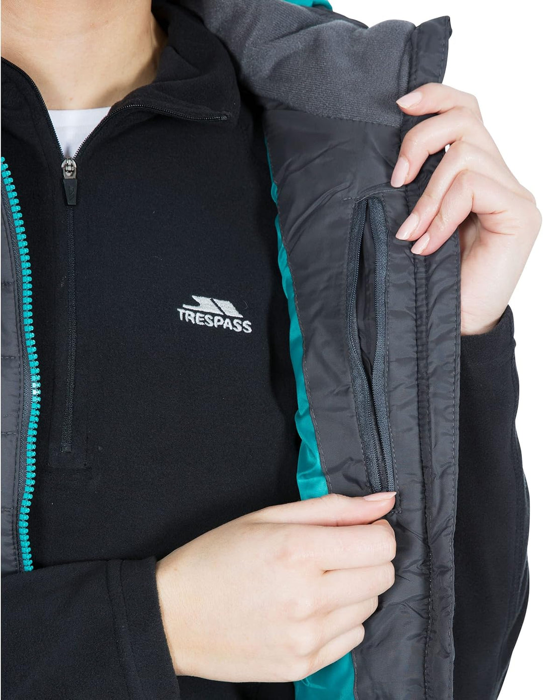 Trespass Damen Aretha Warme Gepolsterte Jacke Mit Abnehmbarer Kapuze (1er Pack) XS Carbon, XS Carbon