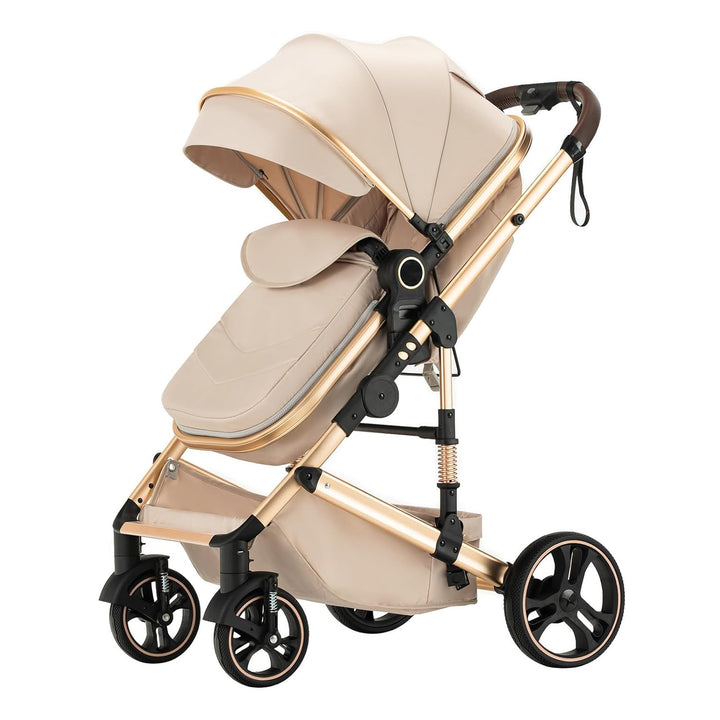 BEBBY 3-in-1 Kinderwagen KombiKinderwagen-Set 2-in-1 Buggy faltbar Luxus Hochlandschaft Neugeborenes
