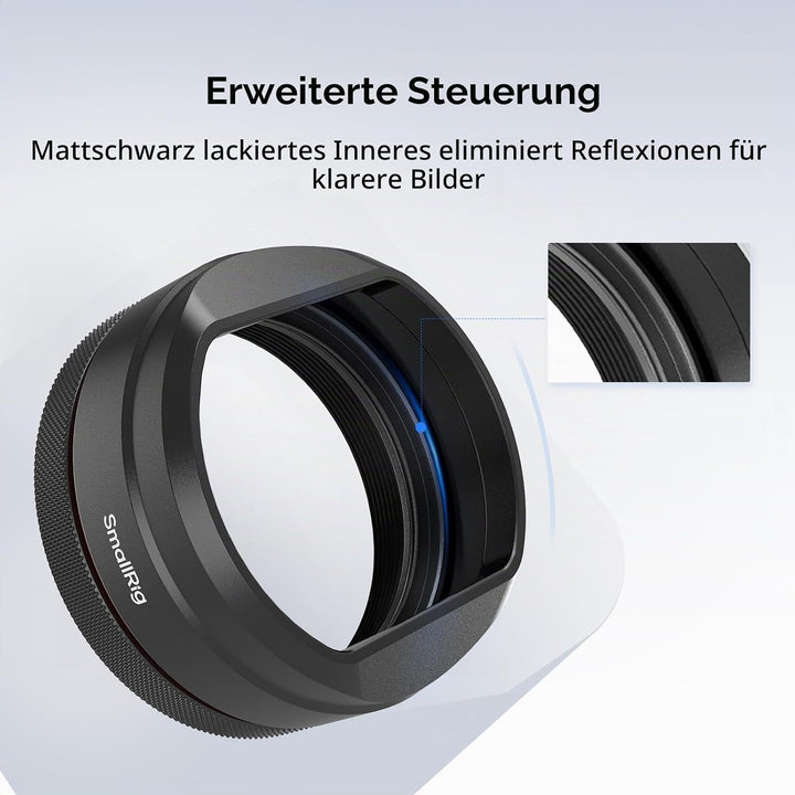 SMALLRIG UV-Filter mit Gegenlichtblende für FUJIFILM X100VI / X100V, UV-Filter mit 99% Lichtdurchläs