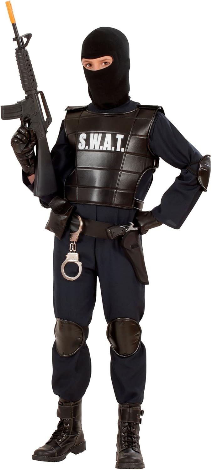 WIDMANN 55349 COSTUME AGENTE SWAT POLIZIOTTO 14/16 CM 164 #5534 14-16 Jahre, 14-16 Jahre